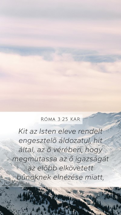 Róma 3:25 KAR Bible Verse Image