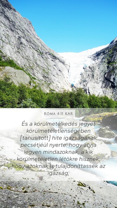 Róma 4:11 KAR Bible Verse Image