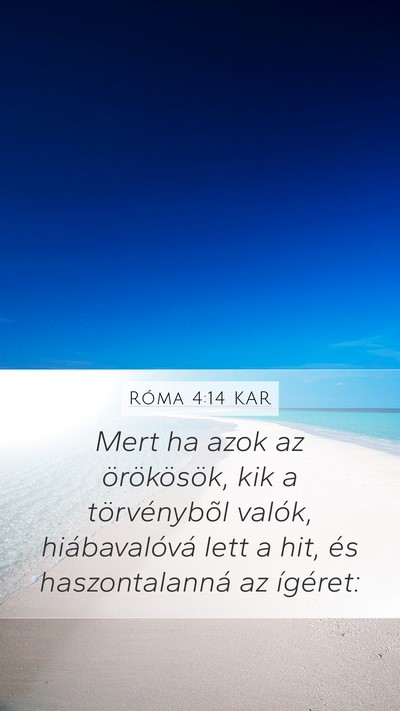 Róma 4:14 KAR Bible Verse Image