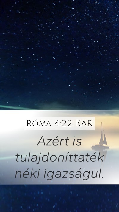 Róma 4:22 KAR Bible Verse Image