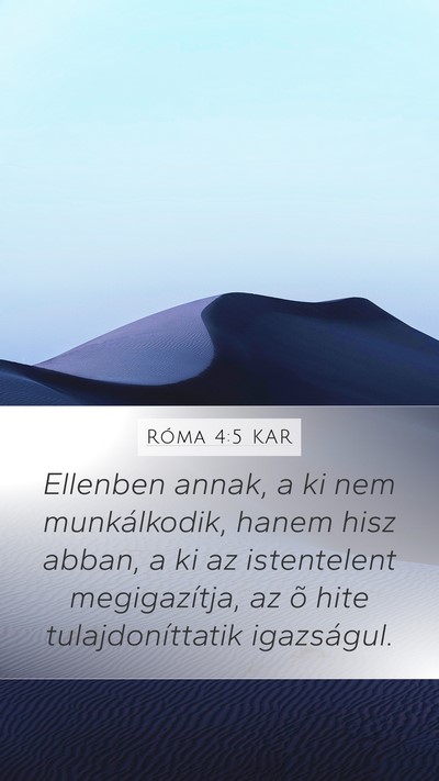 Róma 4:5 KAR Bible Verse Image