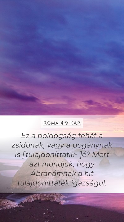Róma 4:9 KAR Bible Verse Image