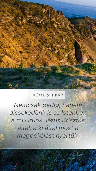 Róma 5:11 KAR Bible Verse Image