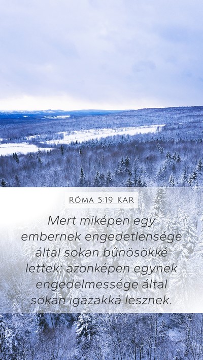 Róma 5:19 KAR Bible Verse Image