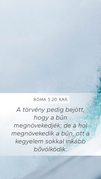 Róma 5:20 KAR Bible Verse Image