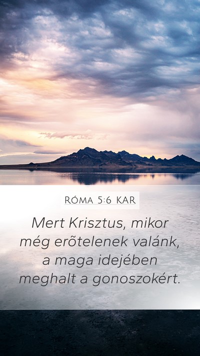 Róma 5:6 KAR Bible Verse Image