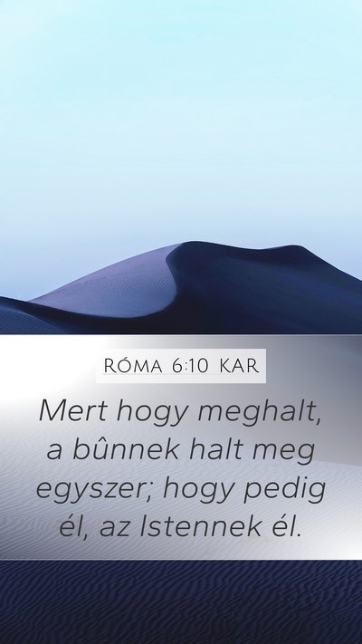 Róma 6:10 KAR Bible Verse Image