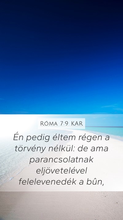 Róma 7:9 KAR Bible Verse Image