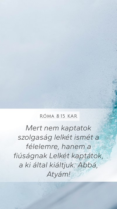 Róma 8:15 KAR Bible Verse Image