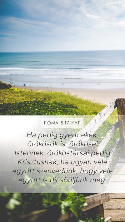 Róma 8:17 KAR Bible Verse Image