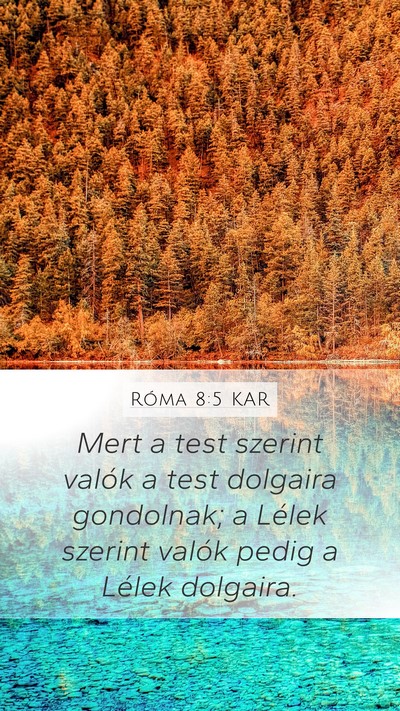 Róma 8:5 KAR Bible Verse Image