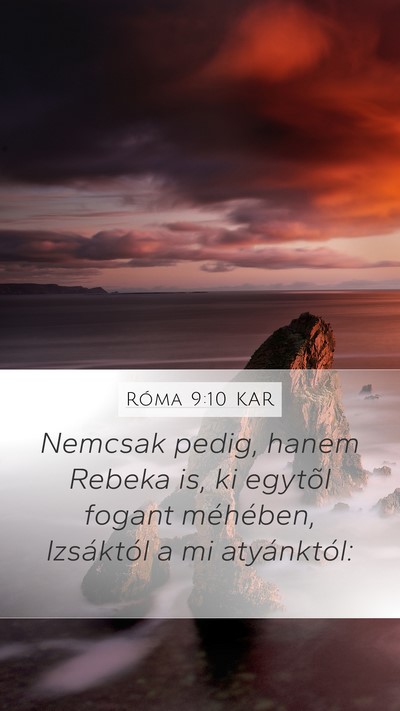 Róma 9:10 KAR Bible Verse Image