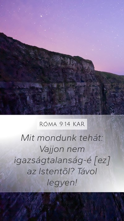Róma 9:14 KAR Bible Verse Image