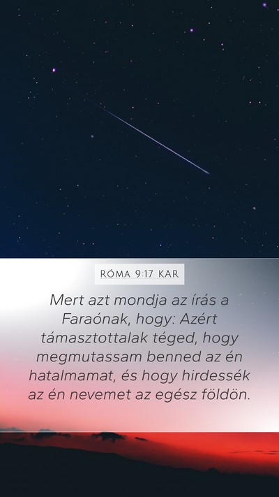 Róma 9:17 KAR Bible Verse Image
