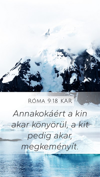 Róma 9:18 KAR Bible Verse Image