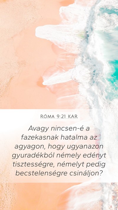 Róma 9:21 KAR Bible Verse Image