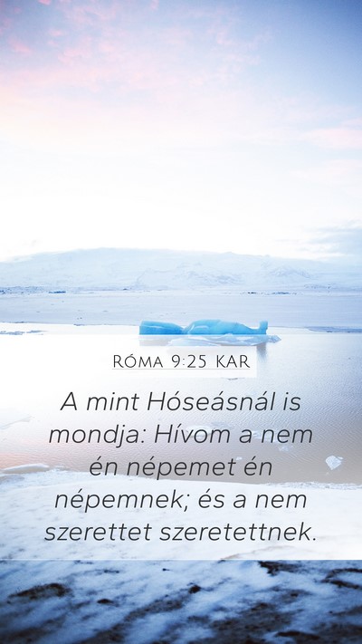 Róma 9:25 KAR Bible Verse Image
