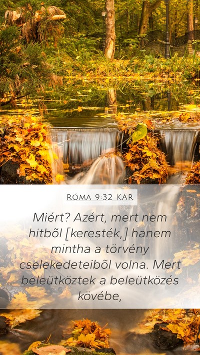 Róma 9:32 KAR Bible Verse Image