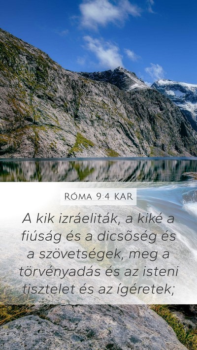 Róma 9:4 KAR Bible Verse Image