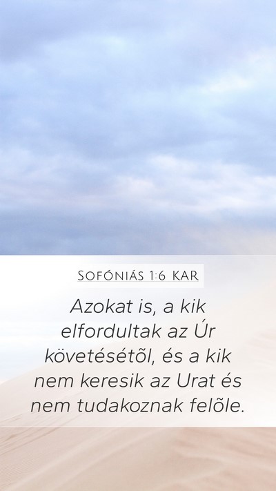 Sofóniás 1:6 KAR Bible Verse Image