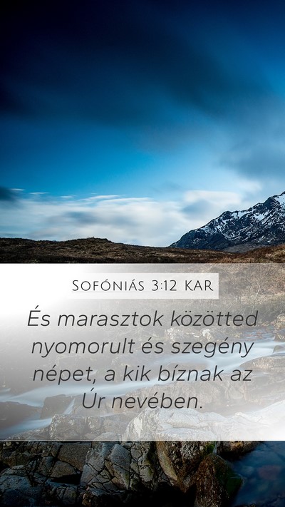 Sofóniás 3:12 KAR Bible Verse Image