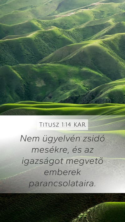 Titusz 1:14 KAR Bible Verse Image