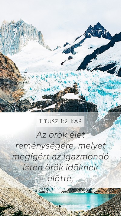 Titusz 1:2 KAR Bible Verse Image