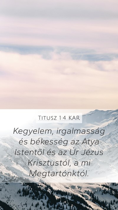 Titusz 1:4 KAR Bible Verse Image