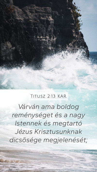 Titusz 2:13 KAR Bible Verse Image