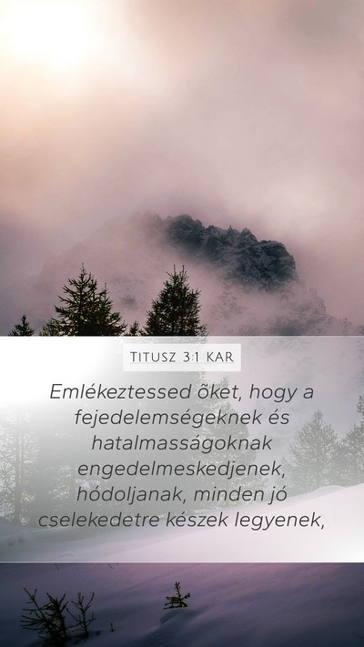 Titusz 3:1 KAR Bible Verse Image
