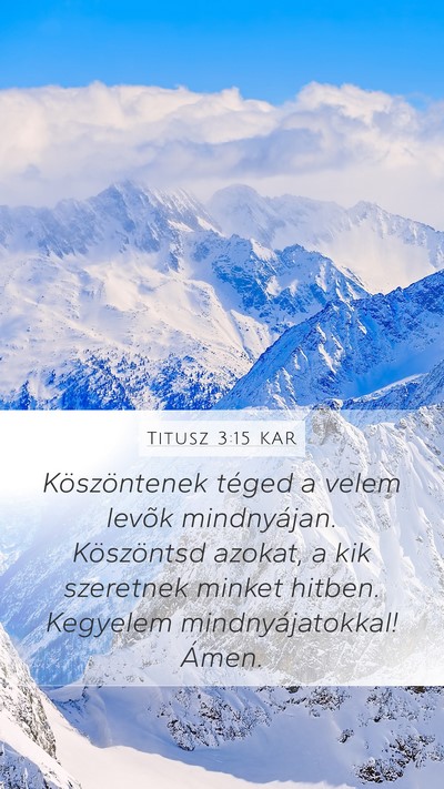Titusz 3:15 KAR Bible Verse Image
