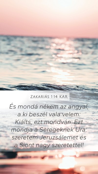 Zakariás 1:14 KAR Bible Verse Image