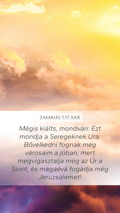 Zakariás 1:17 KAR Bible Verse Image