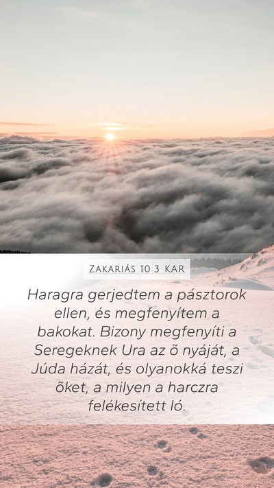 Zakariás 10:3 KAR Bible Verse Image