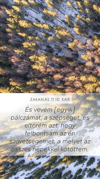 Zakariás 11:10 KAR Bible Verse Image