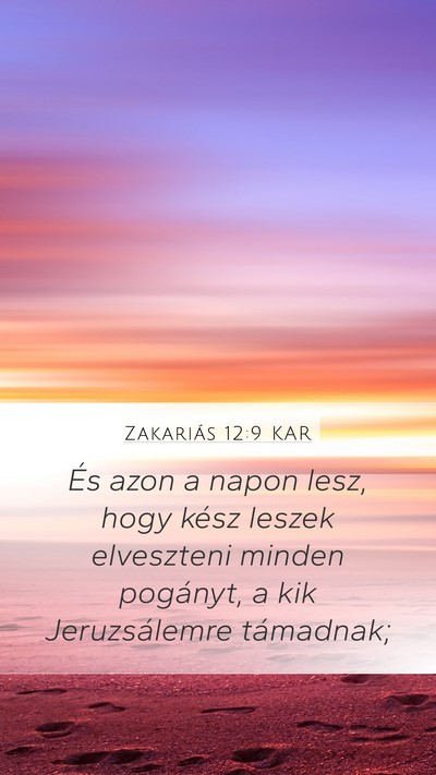 Zakariás 12:9 KAR Bible Verse Image