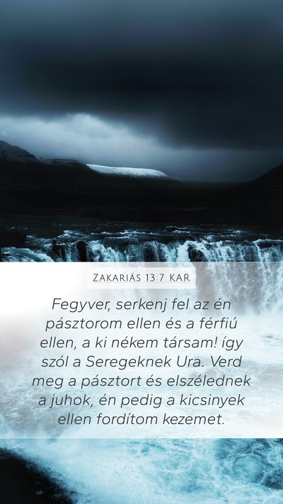 Zakariás 13:7 KAR Bible Verse Image