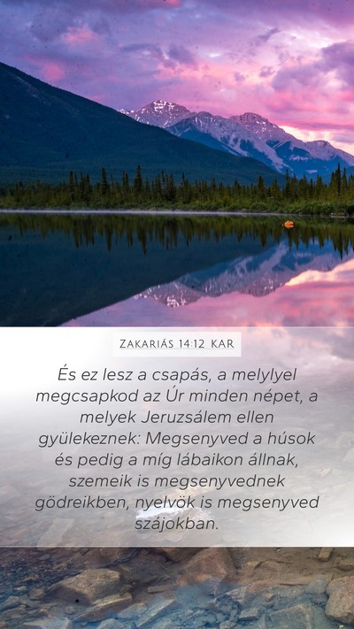 Zakariás 14:12 KAR Bible Verse Image