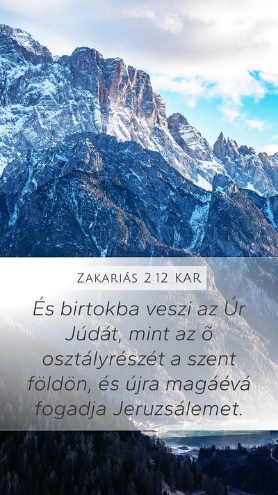 Zakariás 2:12 KAR Bible Verse Image