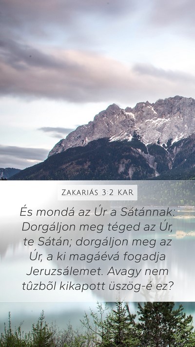 Zakariás 3:2 KAR Bible Verse Image