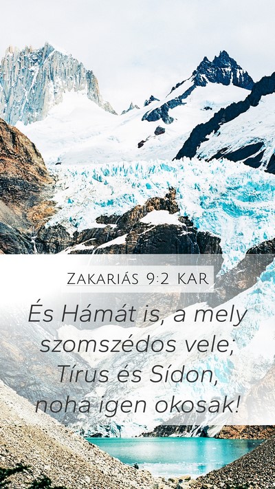 Zakariás 9:2 KAR Bible Verse Image