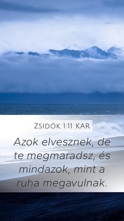 Zsidók 1:11 KAR Bible Verse Image