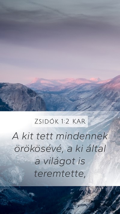 Zsidók 1:2 KAR Bible Verse Image