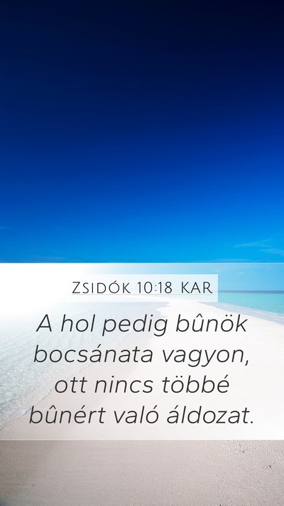 Zsidók 10:18 KAR Bible Verse Image