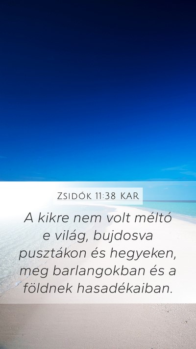 Zsidók 11:38 KAR Bible Verse Image