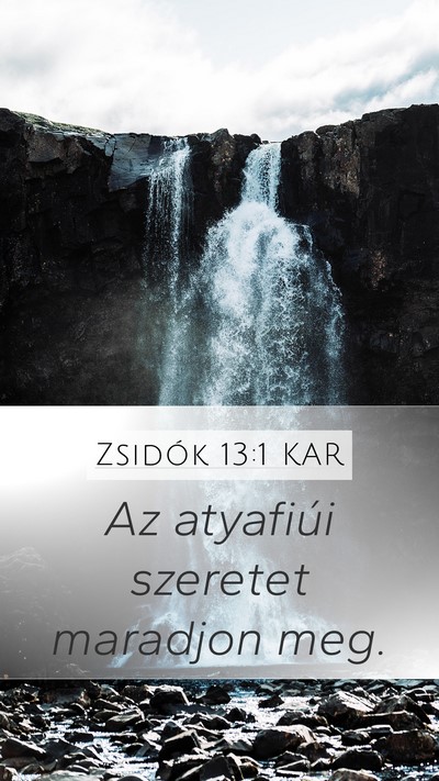 Zsidók 13:1 KAR Bible Verse Image
