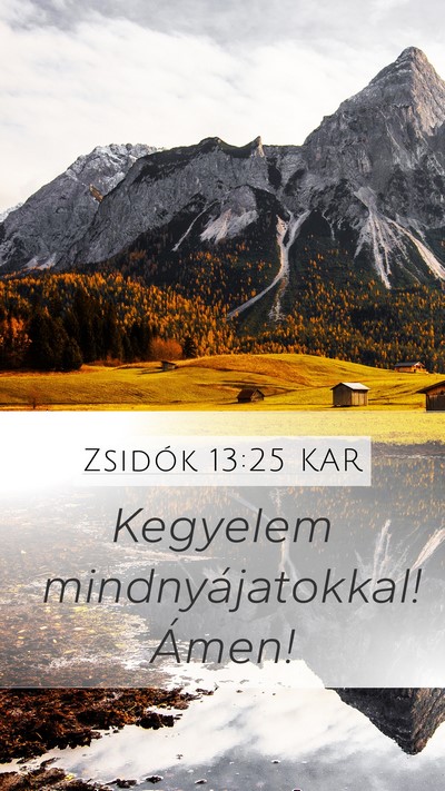 Zsidók 13:25 KAR Bible Verse Image