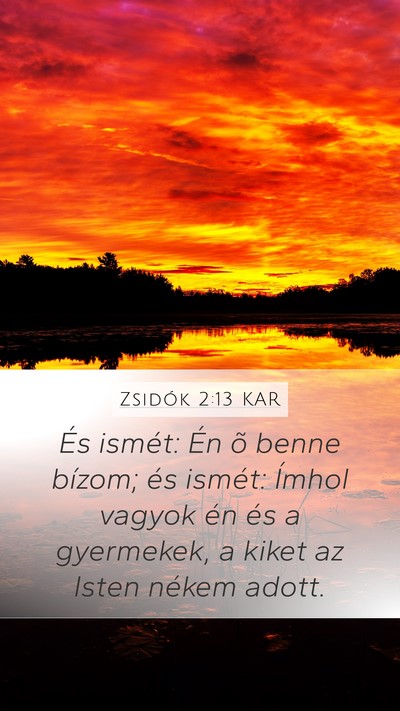 Zsidók 2:13 KAR Bible Verse Image