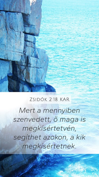 Zsidók 2:18 KAR Bible Verse Image