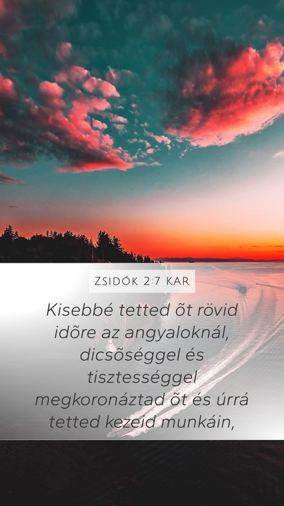 Zsidók 2:7 KAR Bible Verse Image